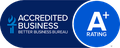 BBB Accredited Business A+ Rating